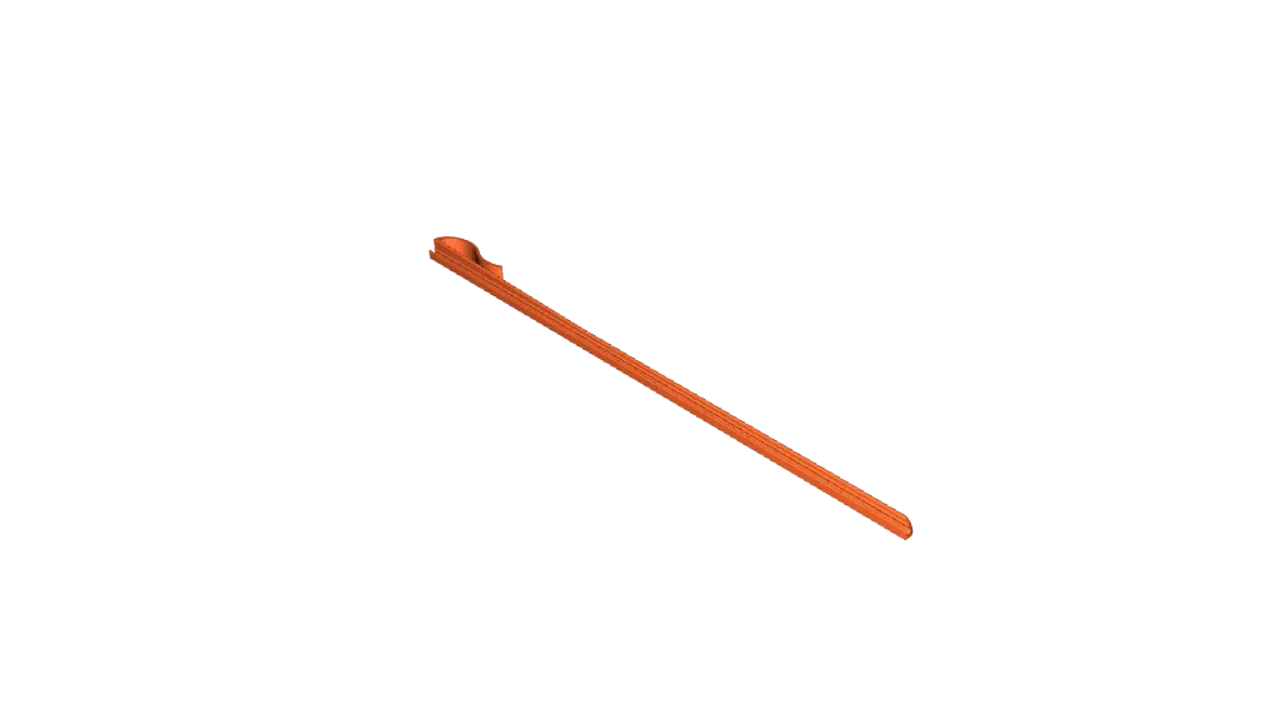 3D printed trident sample line holder extended