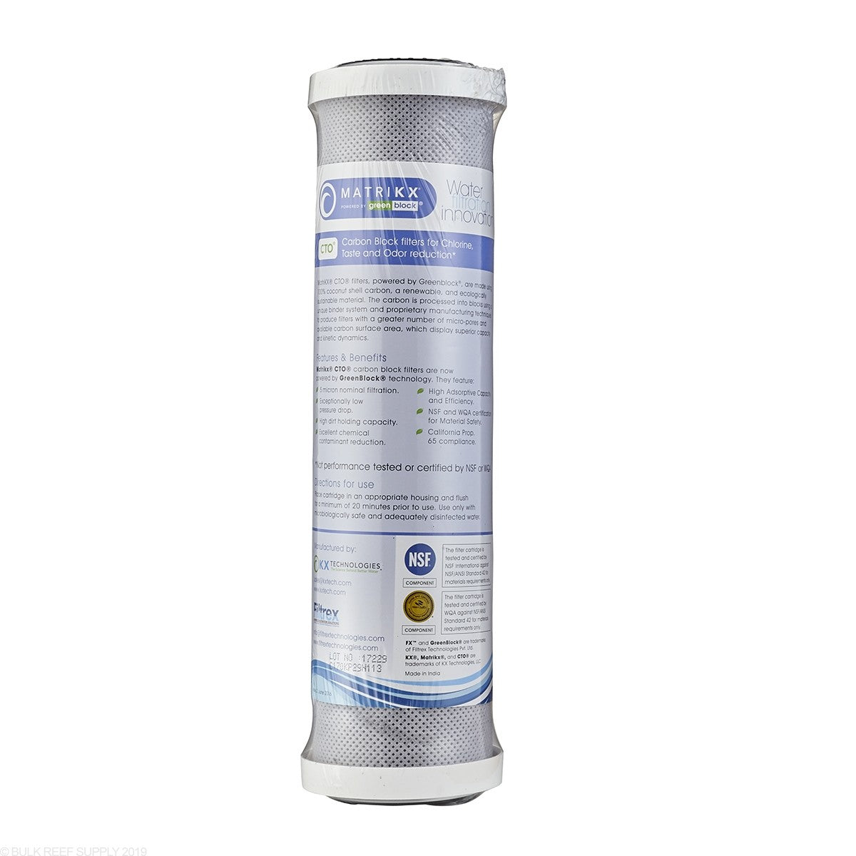 Rodi Reverse Osmosis 10" - 5 Micron MATRIKX Cto Carbon Block