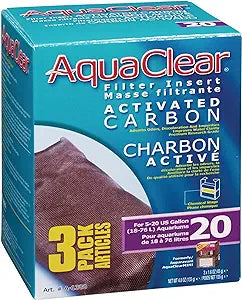 Aqua Clear AquaClear 20 Activated Carbon Inserts, Aquarium Filter Replacement Media, 3-Pack