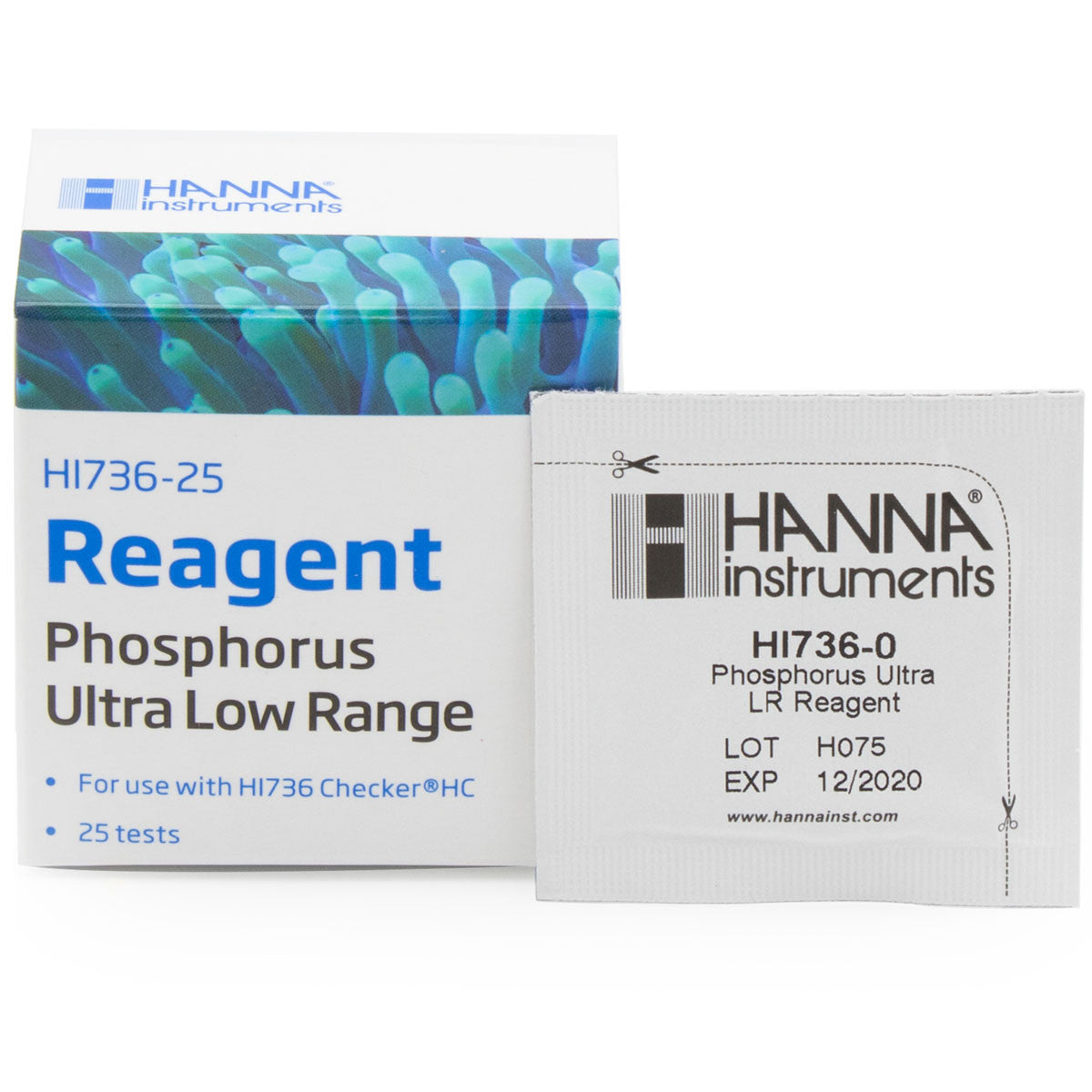 Hanna Instruments HI736-25 Phosphorus Ultra Low Range Marine Reagent (25 Tests)